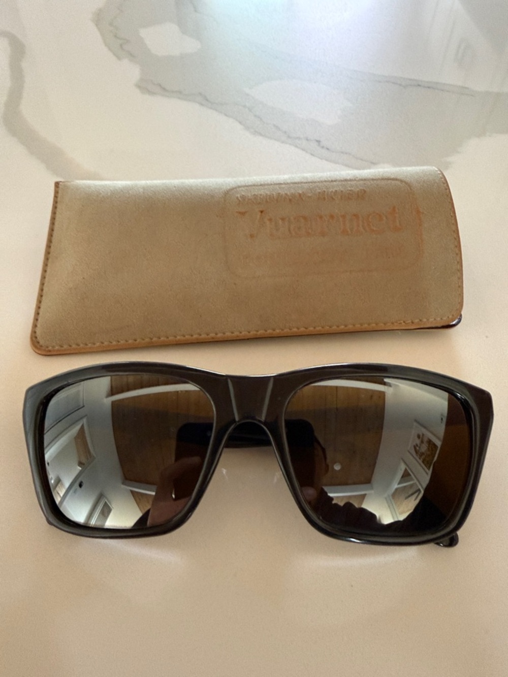 Vuarnet 006 Vintage Black Sunglasses PX2000 Brown Mineral Glass w/ Case